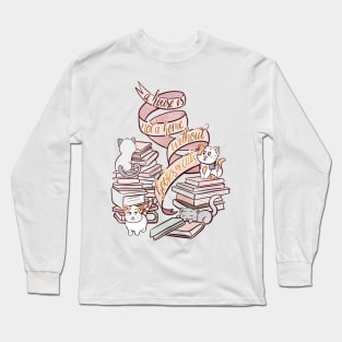 BOOKS AND CATS Long Sleeve T-Shirt